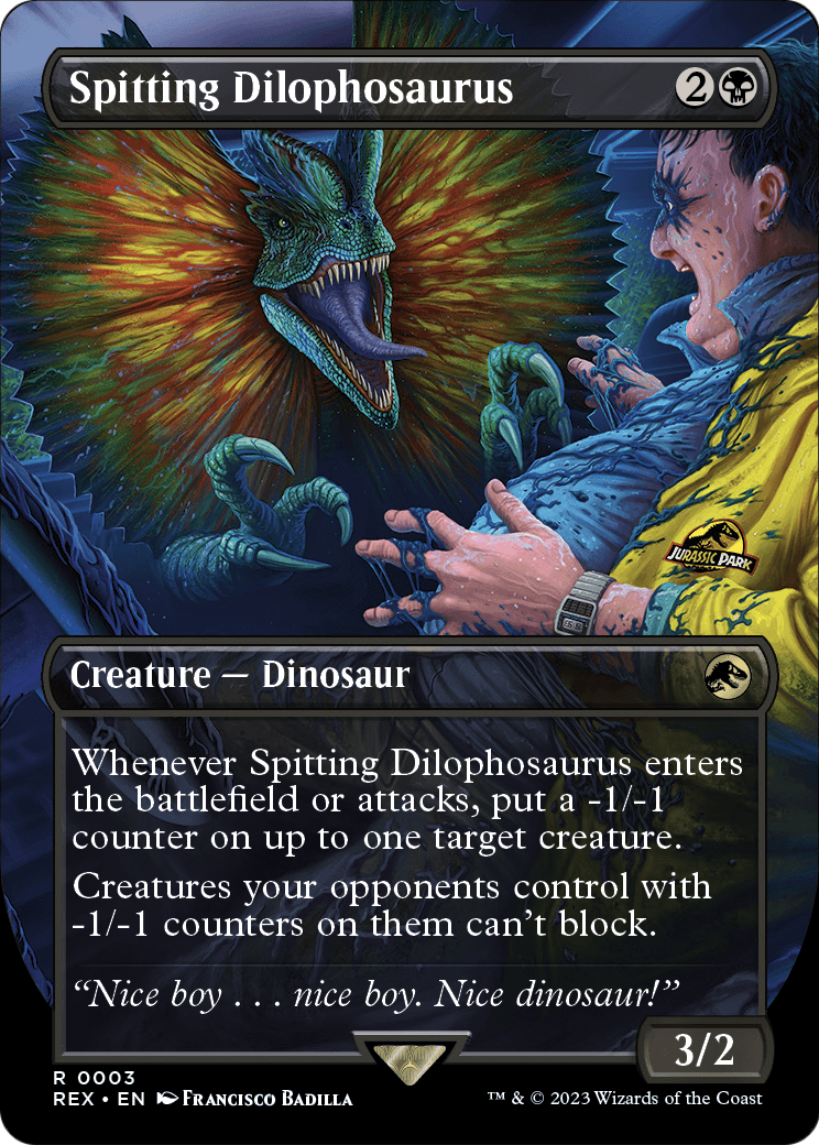 Spitting Dilophosaurus (Borderless) (REX-003) [Jurassic World Collection]