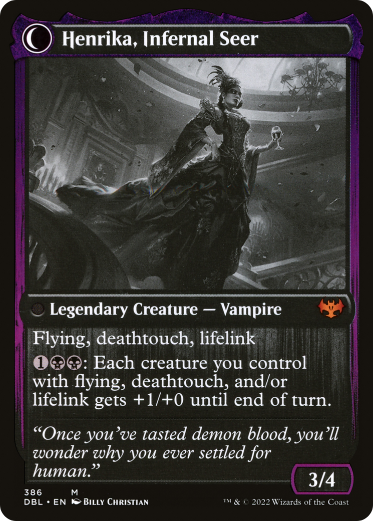 Henrika Domnathi (DBL-386) [Innistrad: Double Feature] Foil