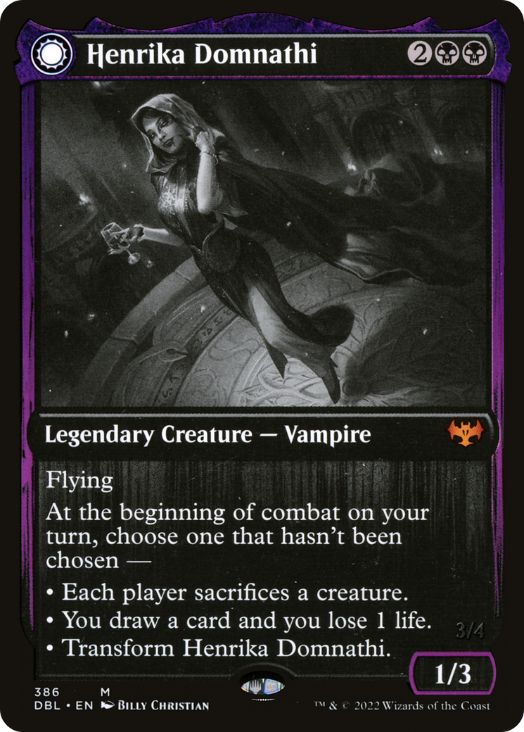 Henrika Domnathi (DBL-386) [Innistrad: Double Feature] Foil