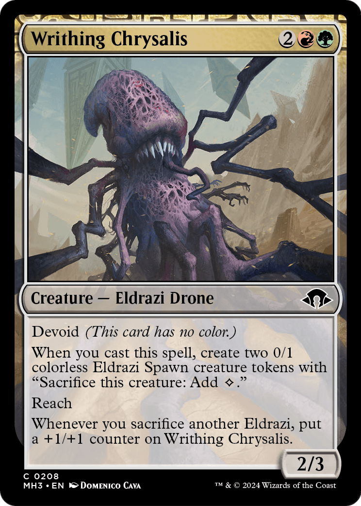 Writhing Chrysalis (MH3-208) [Modern Horizons 3] Foil