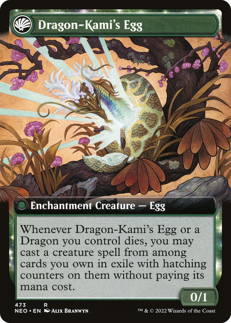 The Dragon-Kami Reborn (Extended Art) (NEO-473) [Kamigawa: Neon Dynasty]