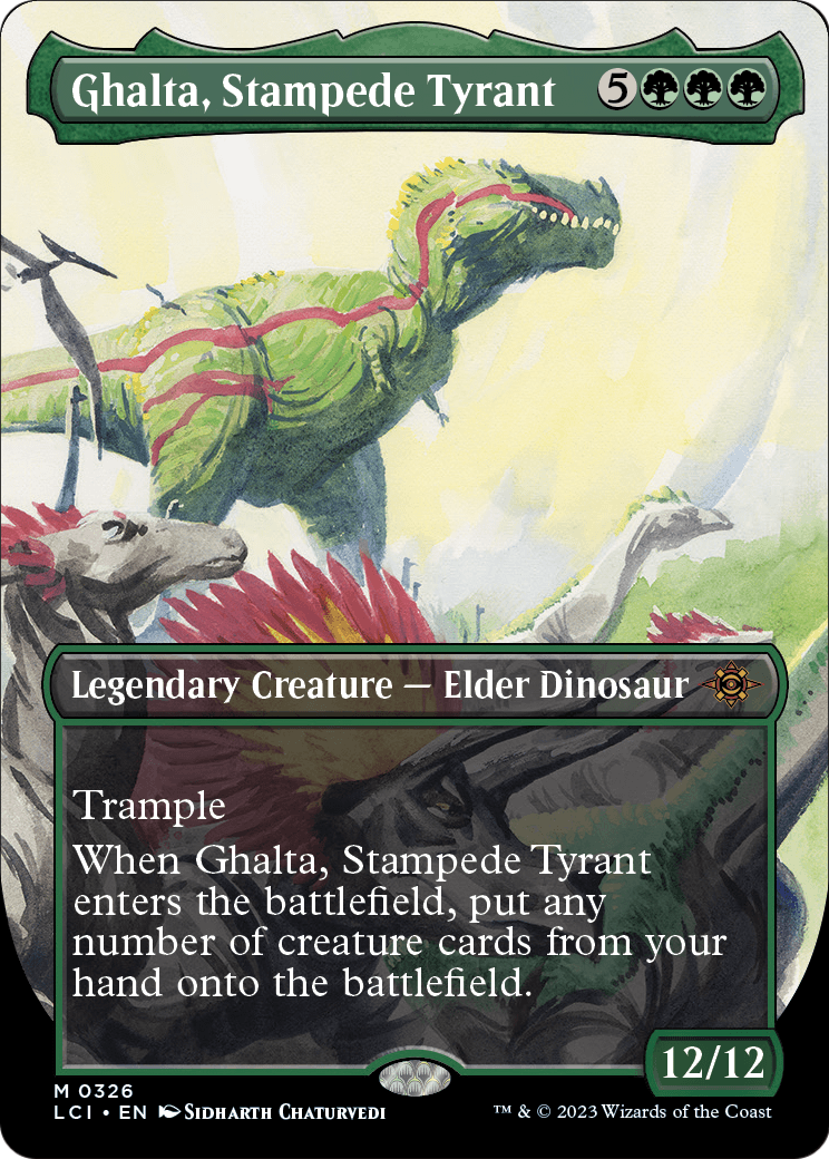 Ghalta, Stampede Tyrant (Borderless) (LCI-326) [The Lost Caverns of Ixalan]