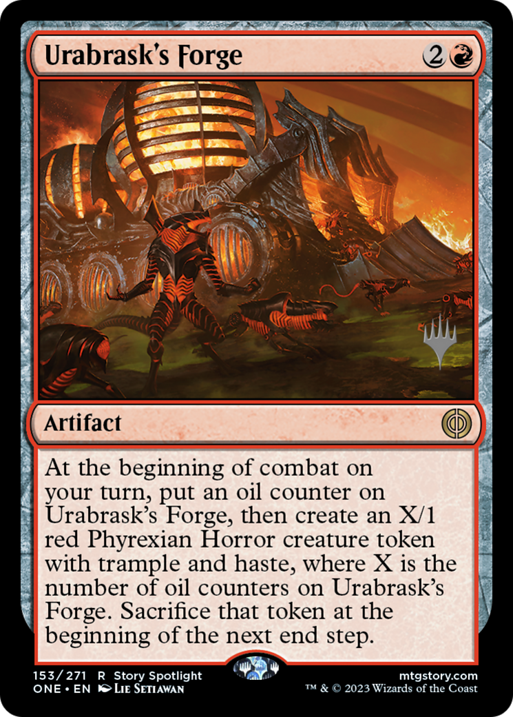 Urabrask's Forge (PPONE-153) [Promo Pack: Phyrexia: All Will Be One Promos] Foil