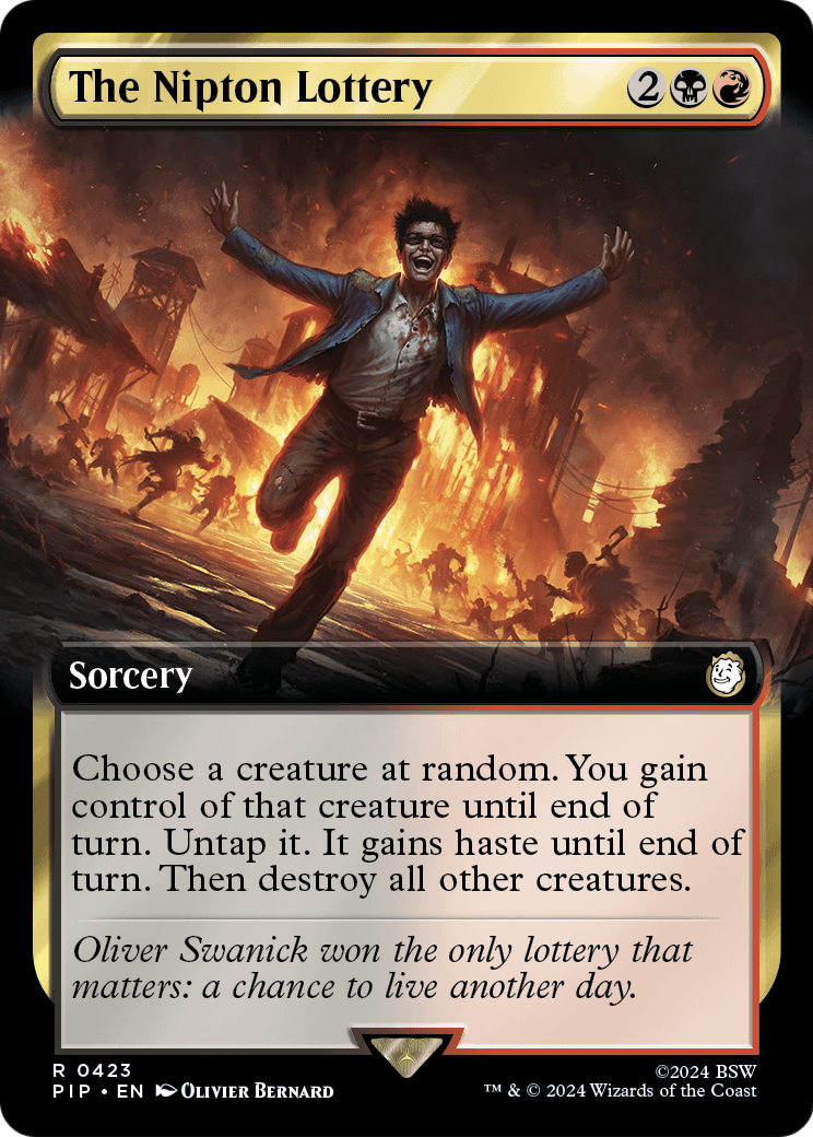 The Nipton Lottery (Extended Art) (PIP-423) [Fallout] Foil
