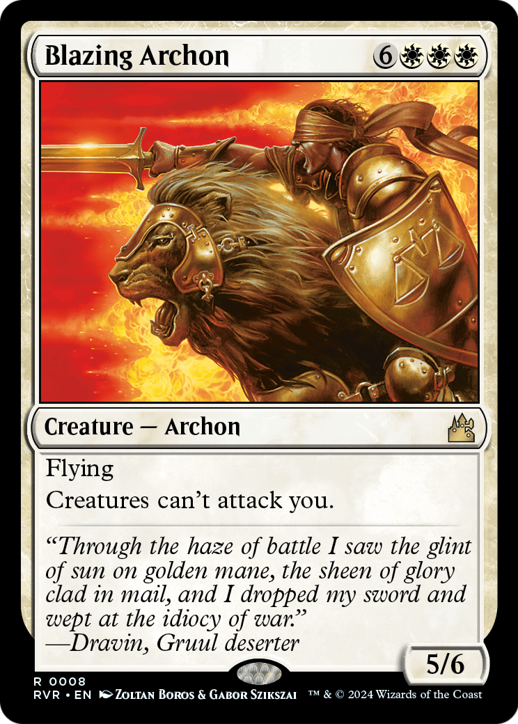 Blazing Archon (RVR-008) [Ravnica Remastered] Foil