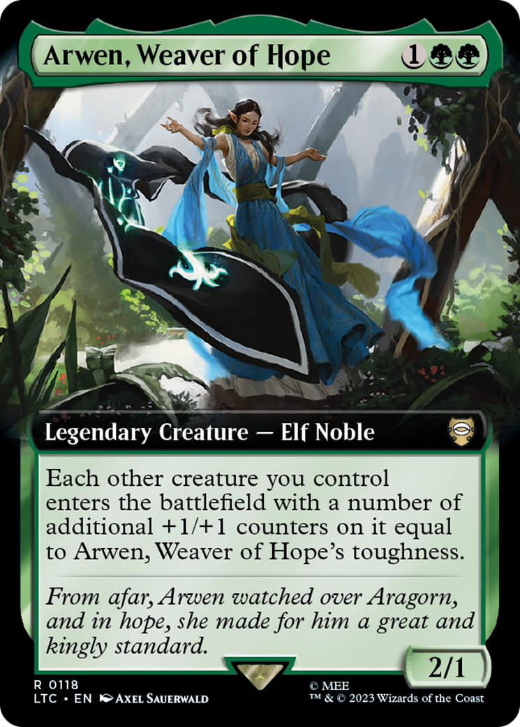 Arwen, Weaver of Hope (Extended Art) (LTC-118) [Tales of Middle-earth Commander]