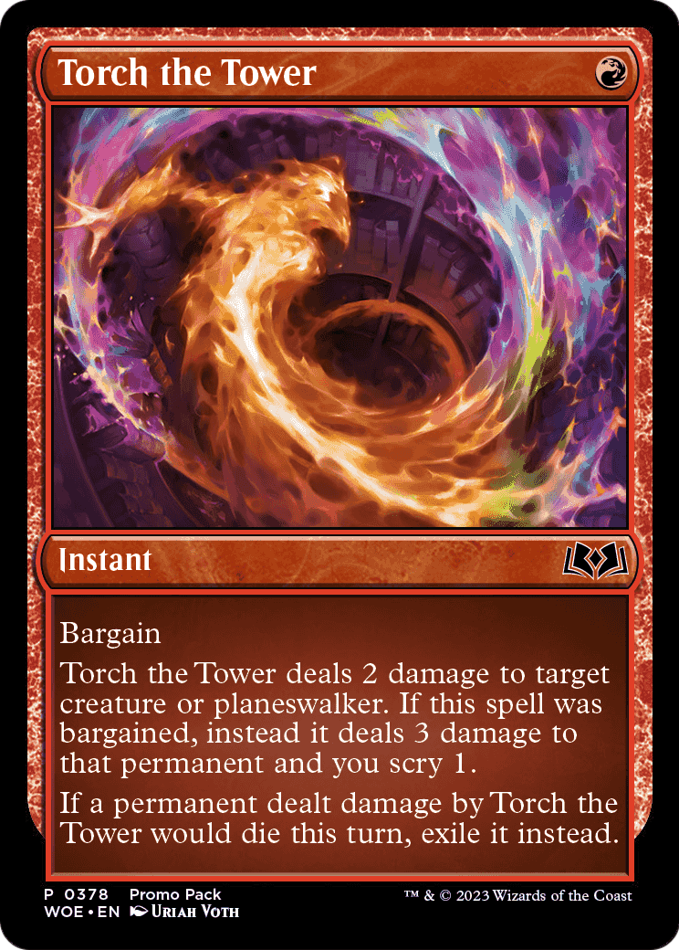Torch the Tower (PPWOE-378) [Promo Pack: Wilds of Eldraine]