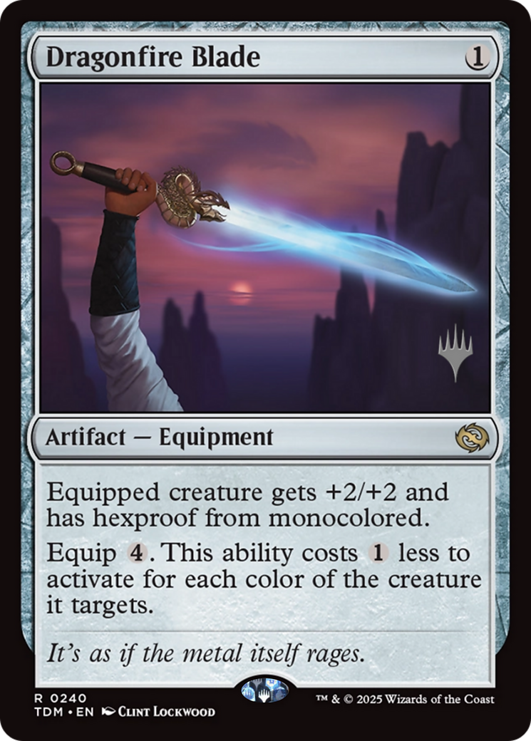 Dragonfire Blade (PPTDM-240) [Promo Pack: Tarkir: Dragonstorm]