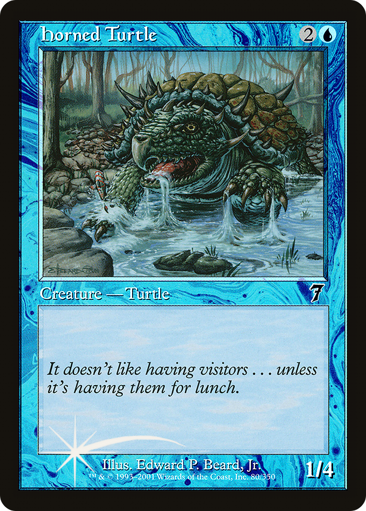Horned Turtle (7ED-080) [7th Edition] Foil
