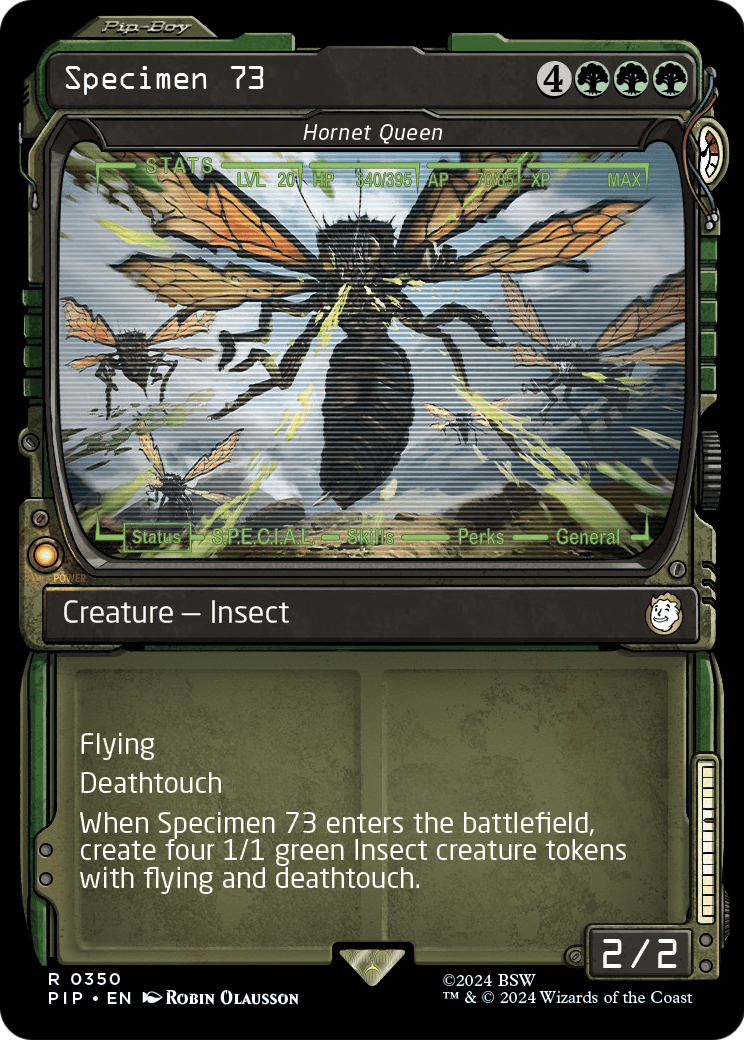 Specimen 73 - Hornet Queen (Showcase) (PIP-350) [Fallout] Foil