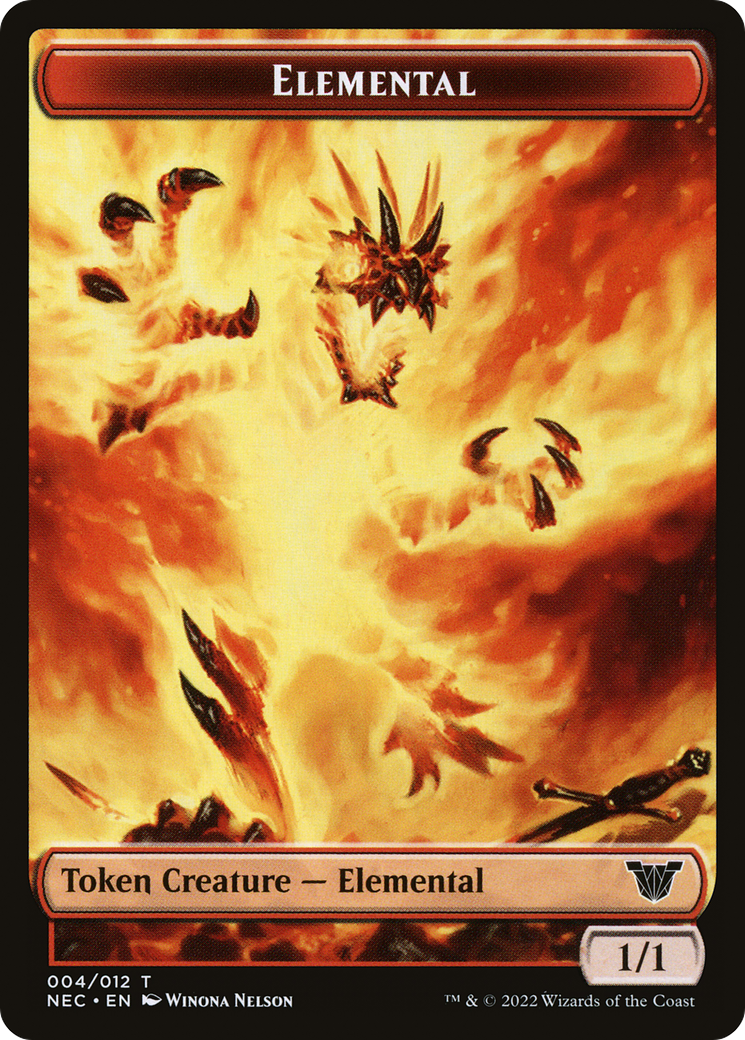 Elemental (TNEC-004) [Neon Dynasty Commander Tokens] Foil