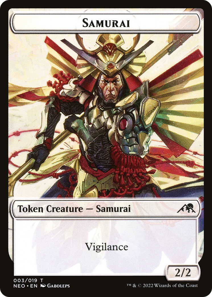 Samurai Token (NEO-003) [Kamigawa: Neon Dynasty Tokens]