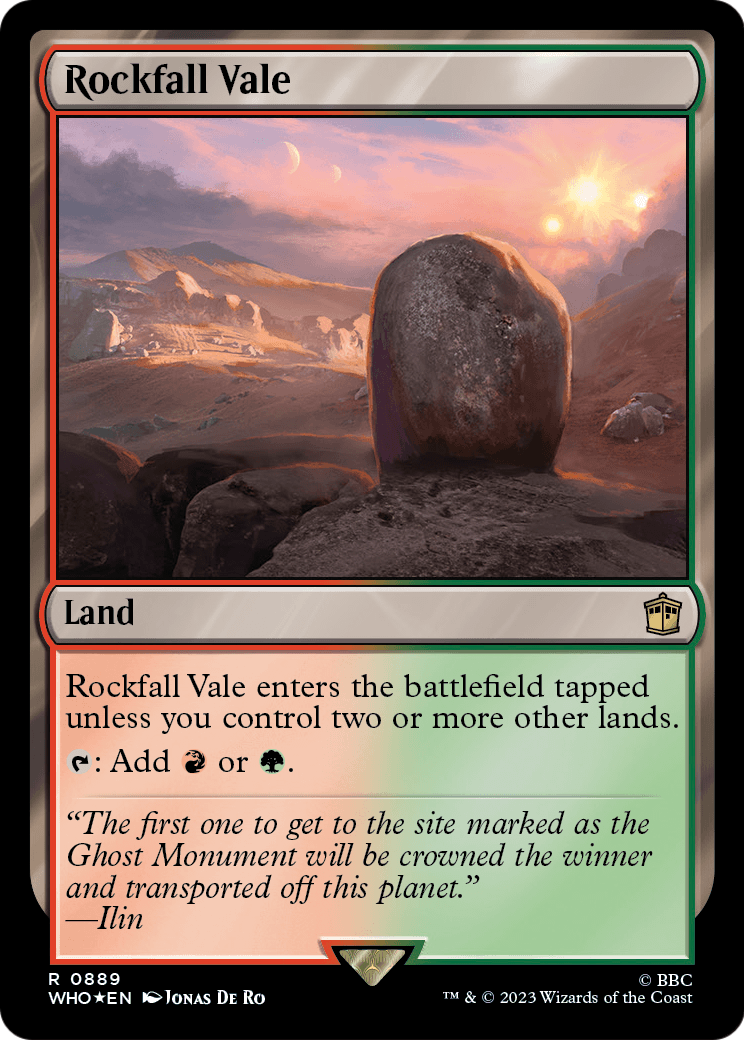 Rockfall Vale (Surge Foil) (WHO-889) [Doctor Who] Foil