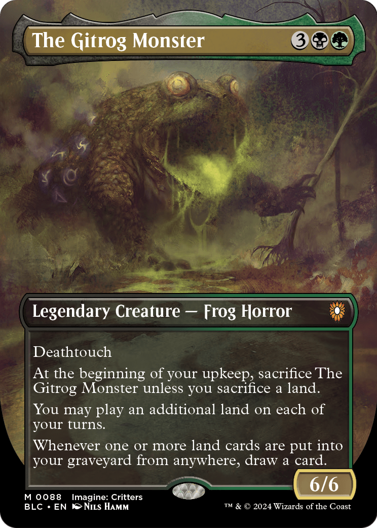 The Gitrog Monster (Borderless) (BLC-088) [Bloomburrow Commander] Foil