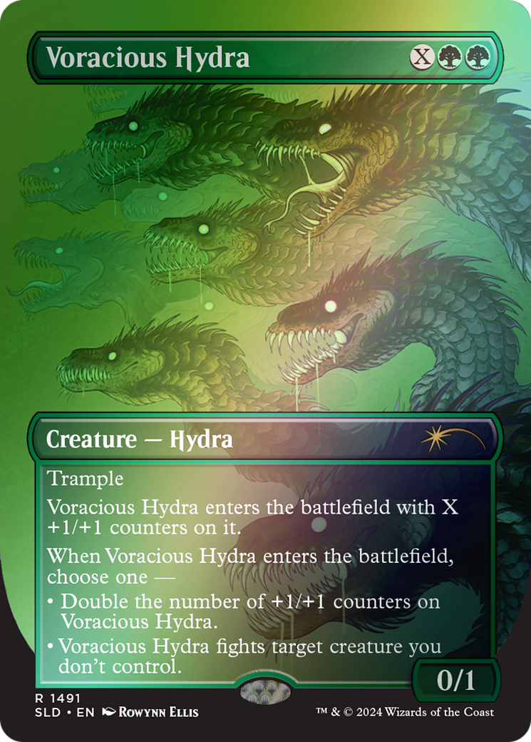 Voracious Hydra (Rainbow Foil) (SLD-1491) (Borderless) [Secret Lair Drop] Foil