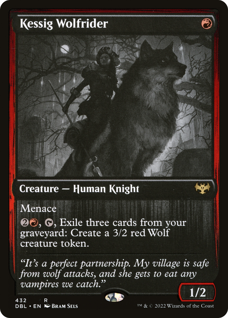 Kessig Wolfrider (DBL-432) [Innistrad: Double Feature] Foil