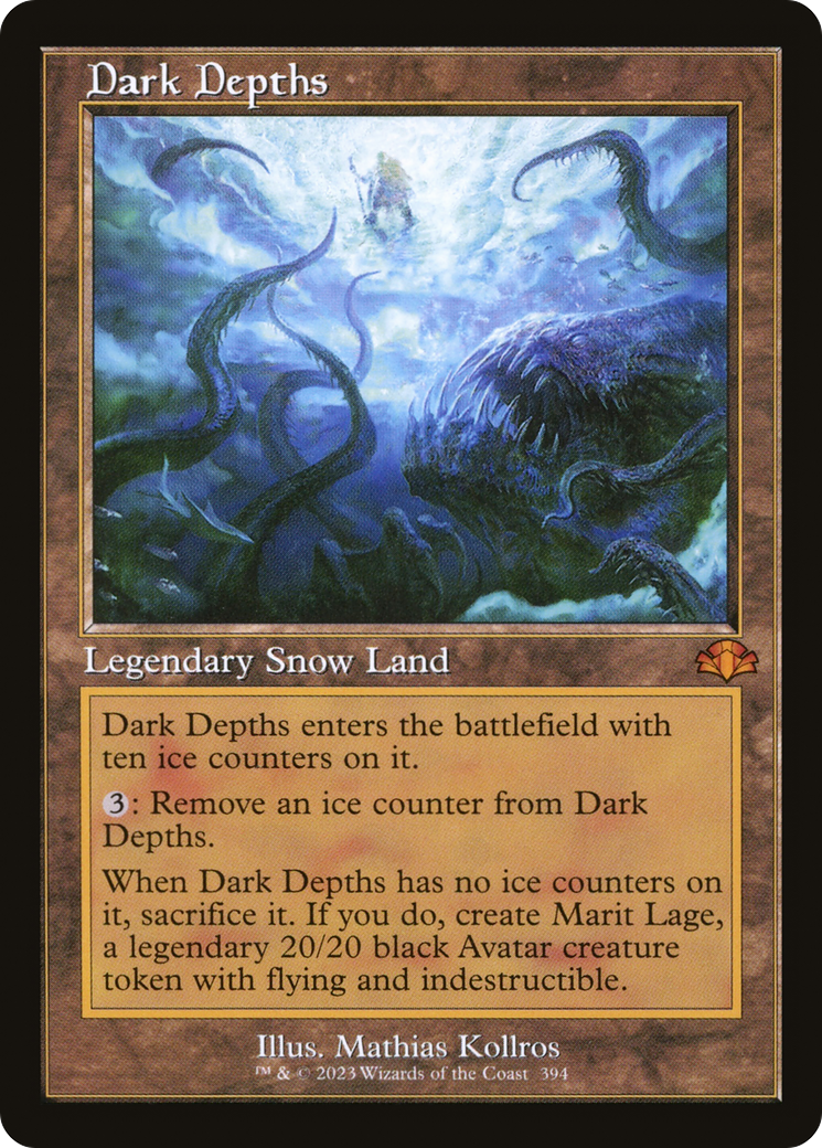 Dark Depths (Retro Frame) (DMR-394) [Dominaria Remastered] Foil