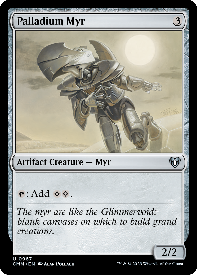 Palladium Myr (CMM-967) [Commander Masters]