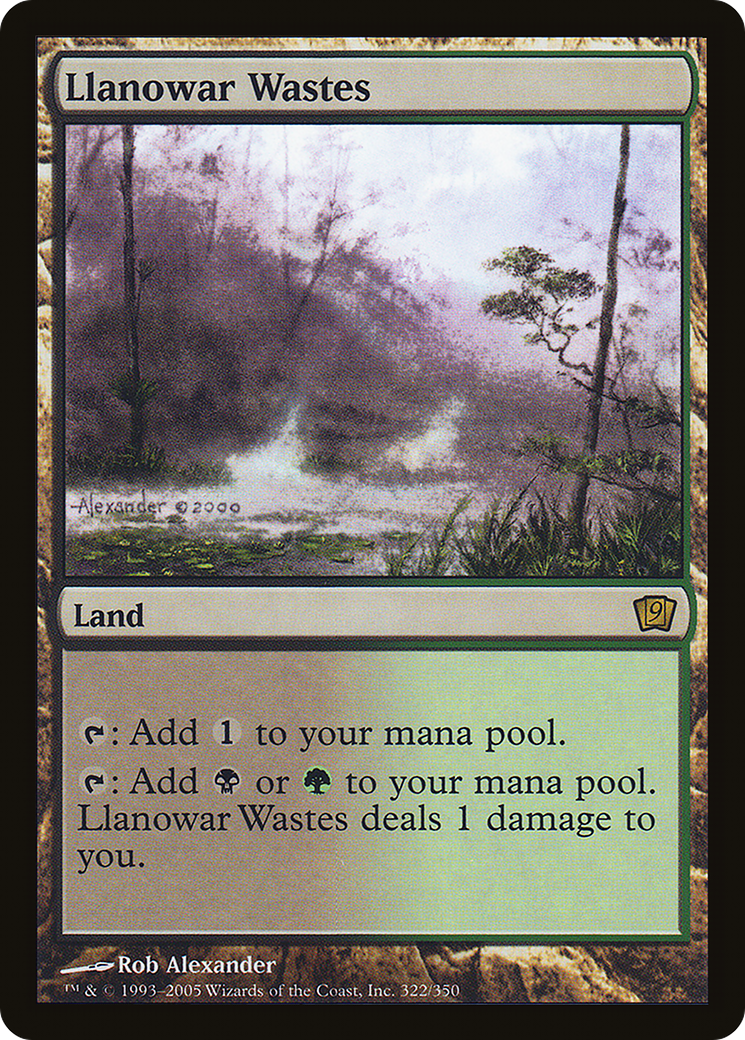 Llanowar Wastes (9ED-322) [9th Edition] Foil