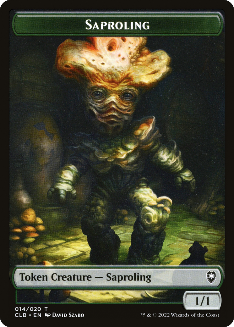 Saproling Token (CLB-014) [Battle for Baldur's Gate Tokens]