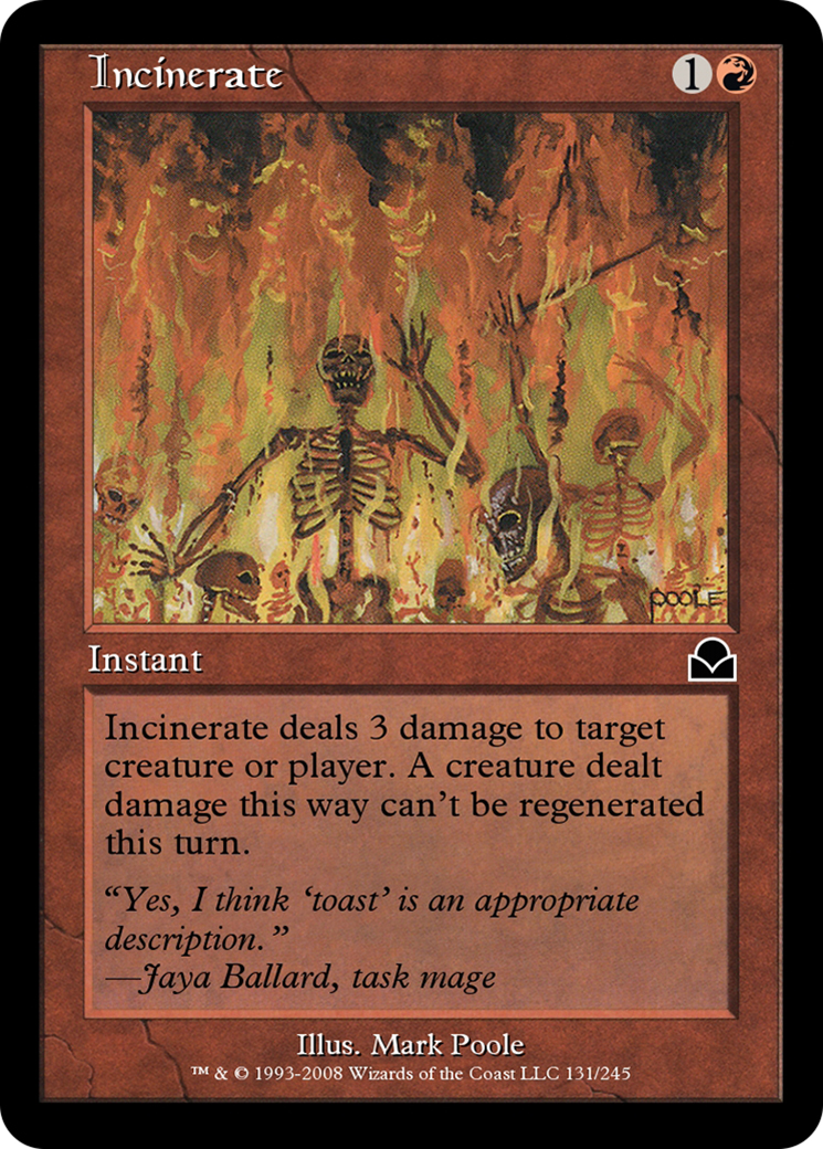 Incinerate (ME2-131) [Masters Edition II] Foil