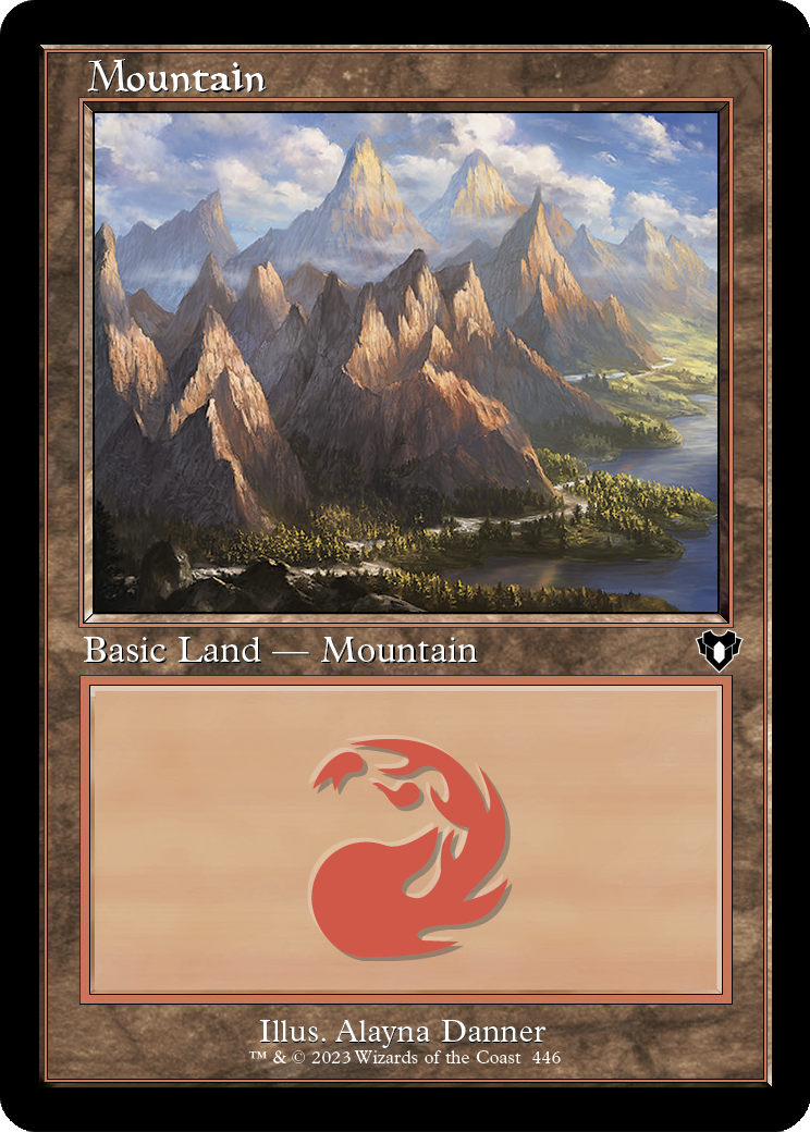 Mountain (CMM-446) (Retro Frame) [Commander Masters] Foil