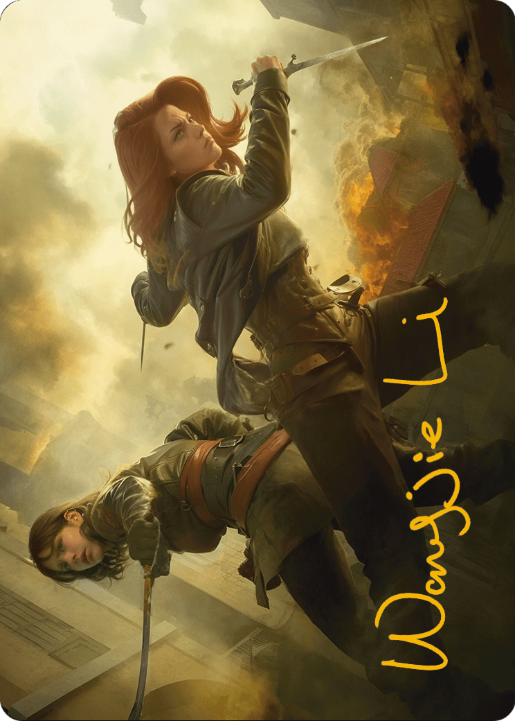 Mary Read and Anne Bonny Art Card (Gold-Stamped Signature) (ASACR-007) (Borderless) [Assassin's Creed Art Series]