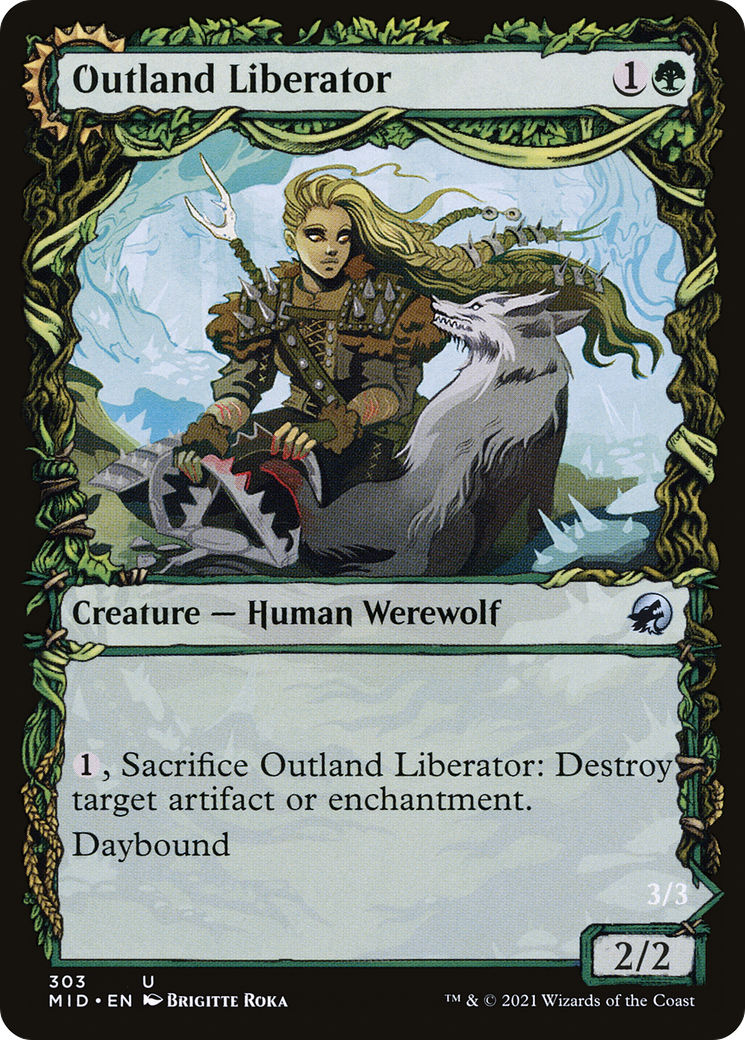 Outland Liberator (Showcase) (MID-303) [Innistrad: Midnight Hunt] Foil