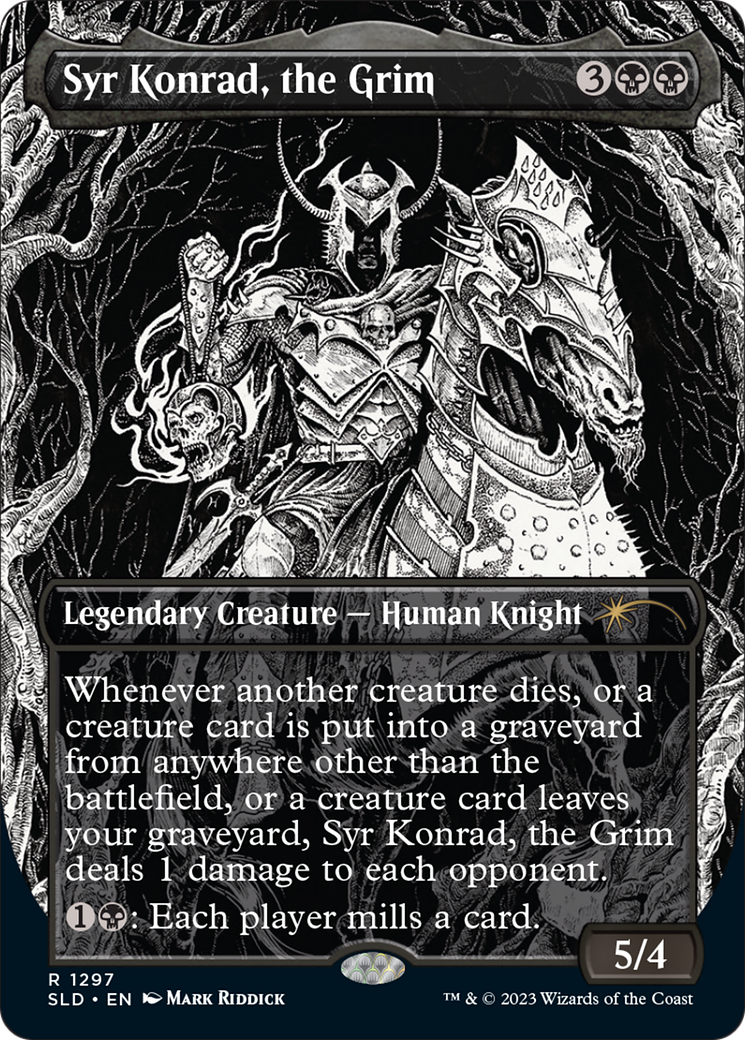 Syr Konrad, the Grim (SLD-1297) (Borderless) [Secret Lair Drop] Foil