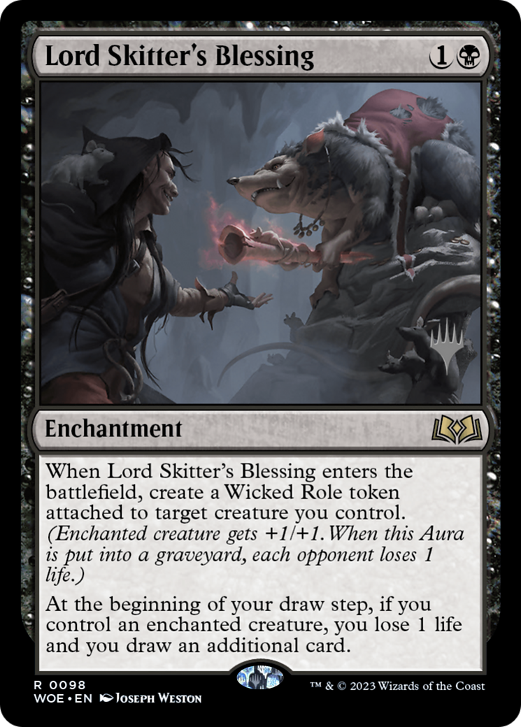 Lord Skitter's Blessing (PPWOE-098) [Promo Pack: Wilds of Eldraine Promos]