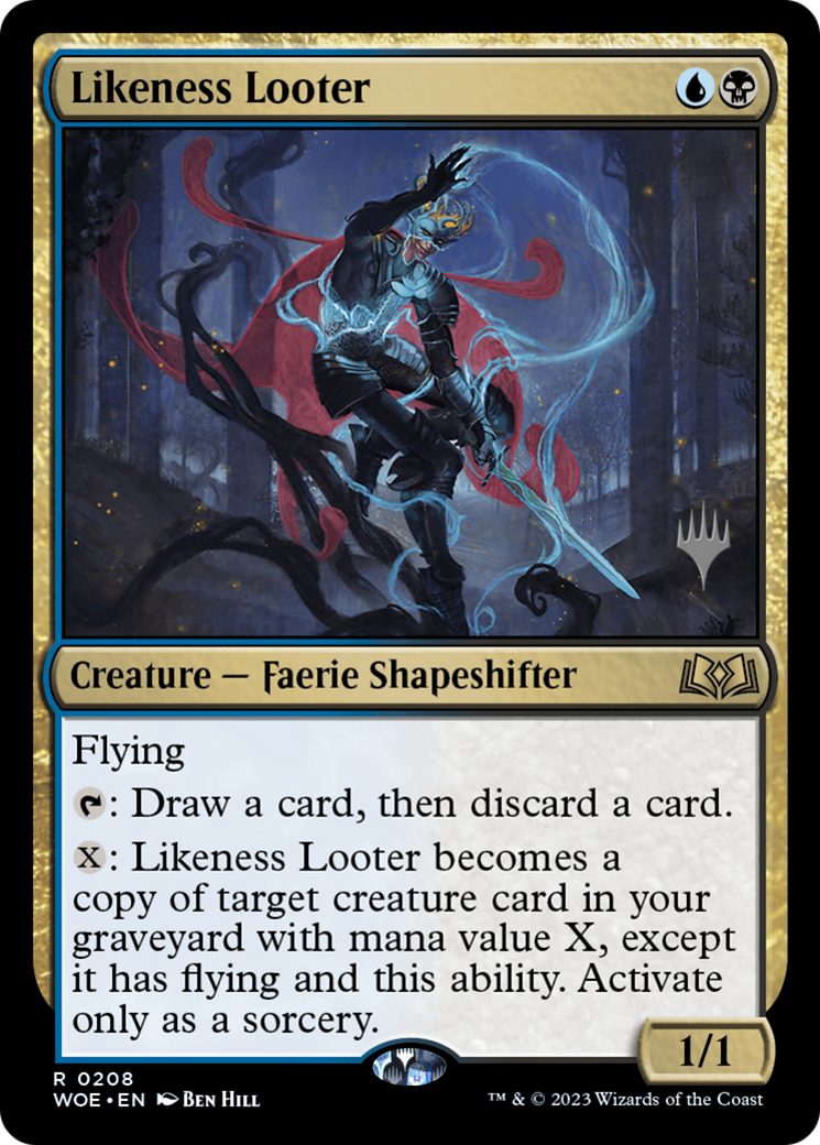 Likeness Looter (PPWOE-208) [Promo Pack: Wilds of Eldraine Promos] Foil