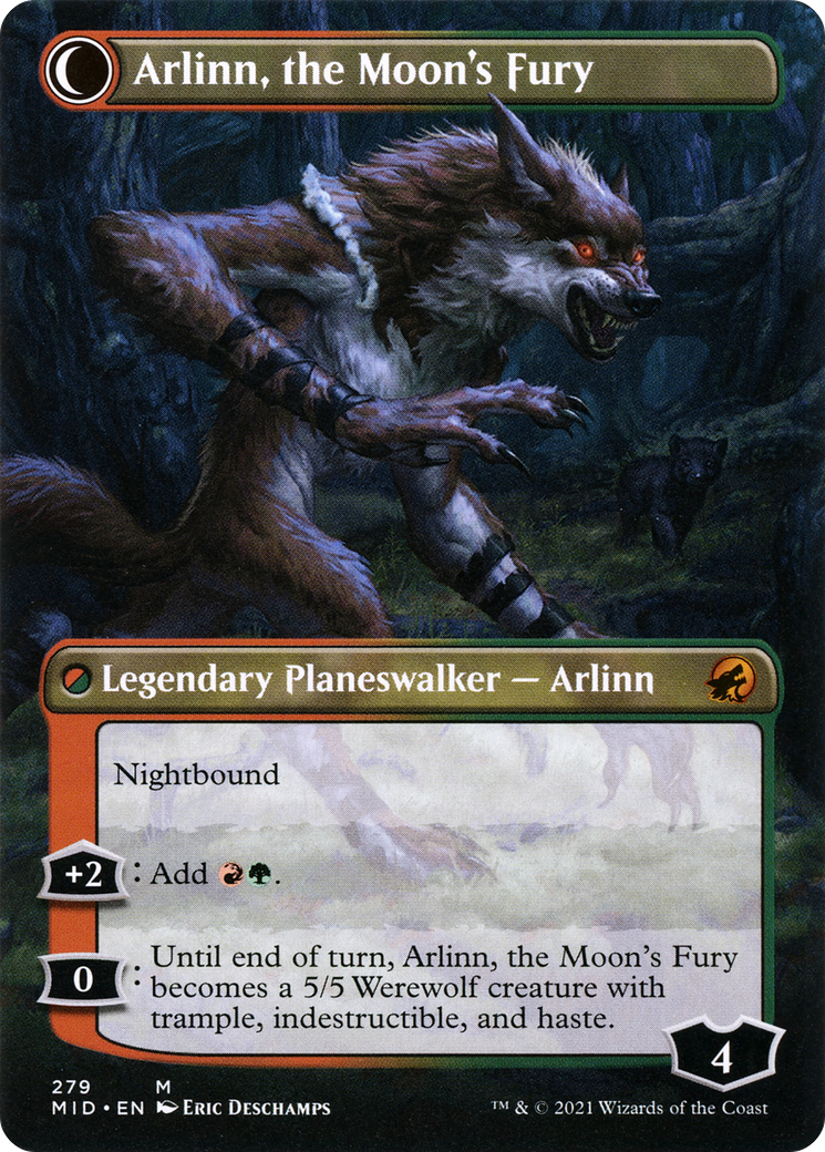 Arlinn, the Pack's Hope (Borderless) (MID-279) [Innistrad: Midnight Hunt]