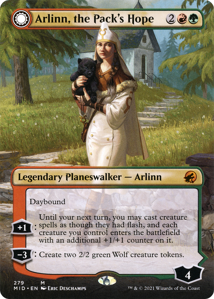 Arlinn, the Pack's Hope (Borderless) (MID-279) [Innistrad: Midnight Hunt]