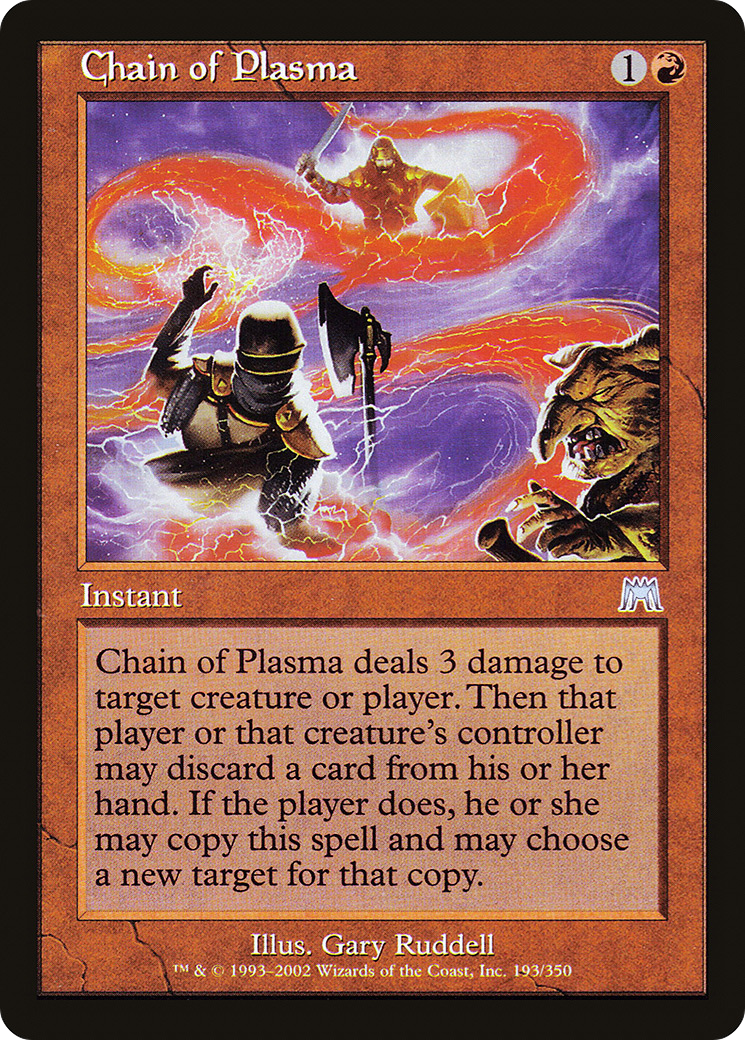 Chain of Plasma (ONS-193) [Onslaught] Foil