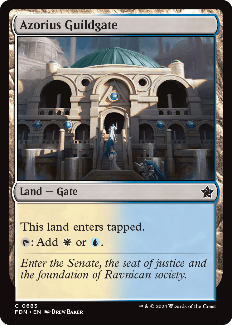 Azorius Guildgate (FDN-683) [Foundations]