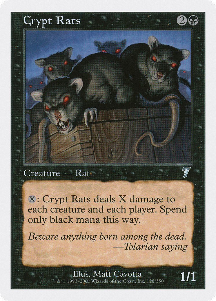 Crypt Rats (7ED-125) [7th Edition] Foil