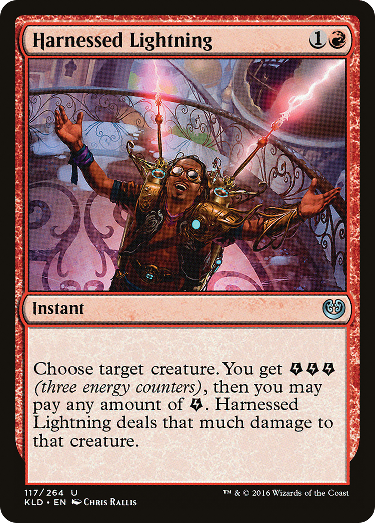 Harnessed Lightning (KLD-117) [Kaladesh] Foil