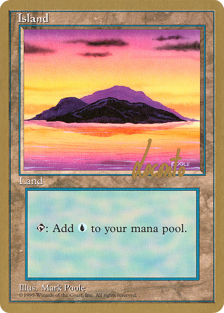 Island (B) - 1996 Michael Loconto (4ED) (WCD-ML368) [Pro Tour Collector Set]