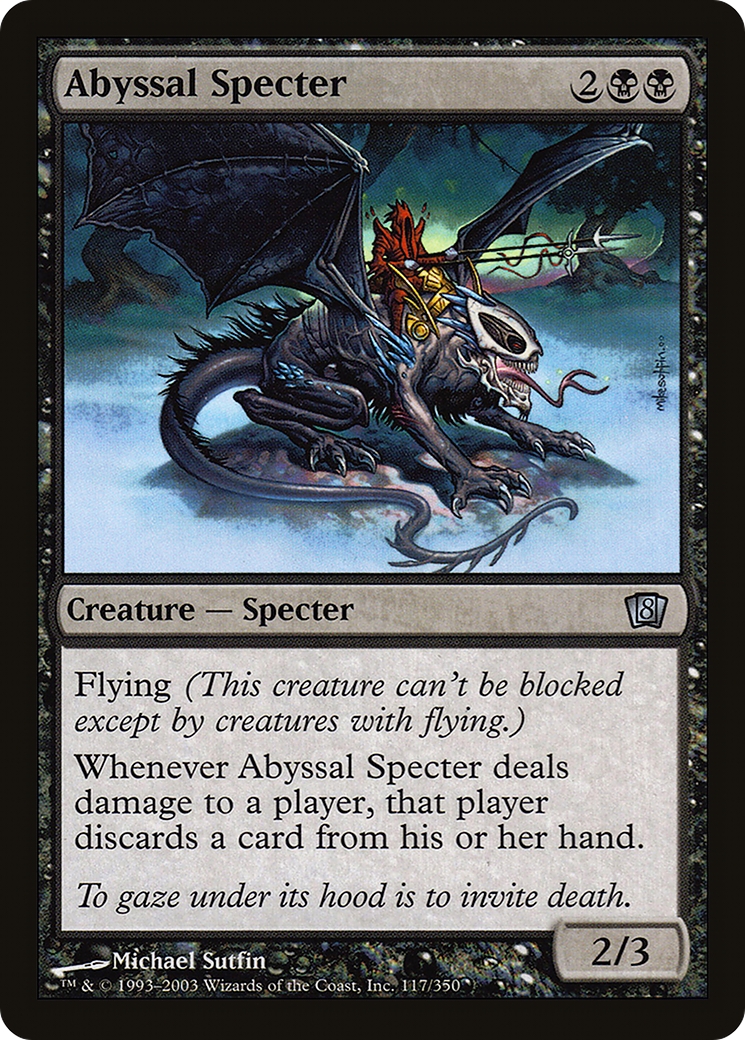Abyssal Specter (8ED-117) [8th Edition] Foil