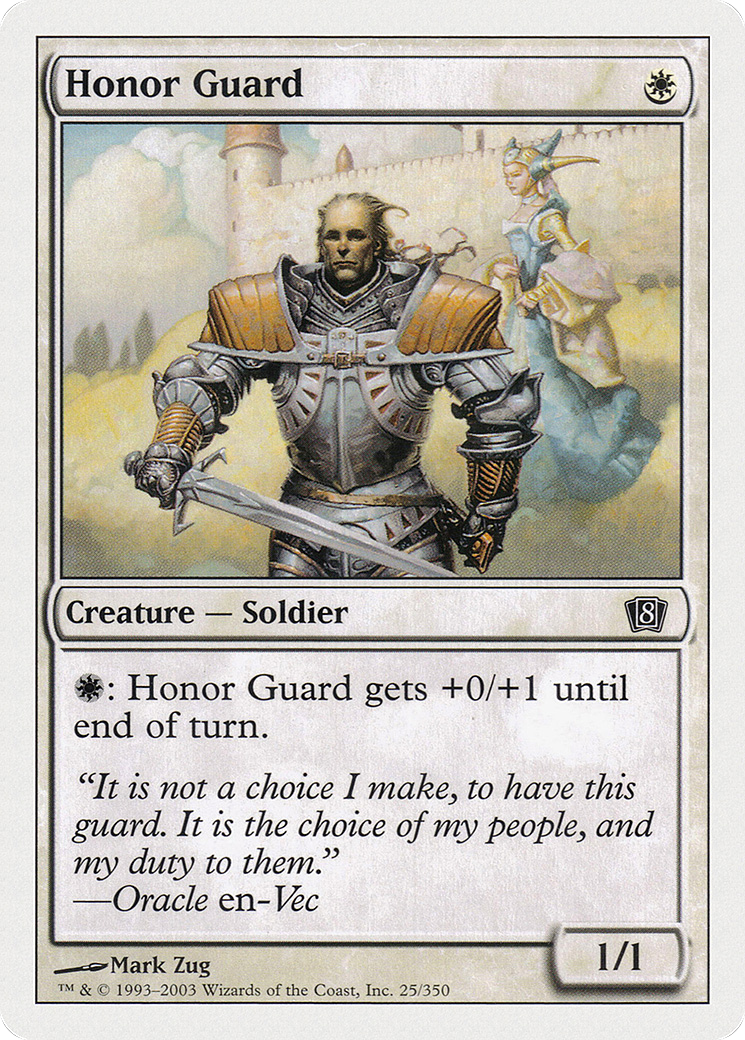 Honor Guard (8ED-025) [8th Edition] Foil