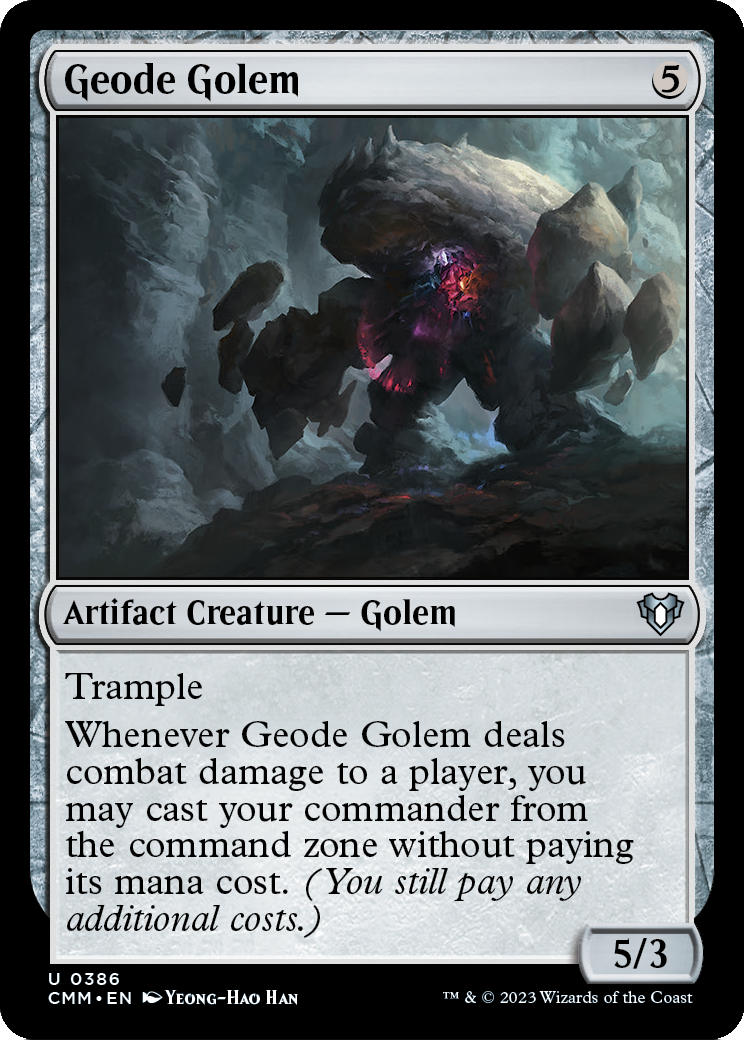 Geode Golem (CMM-386) [Commander Masters] Foil