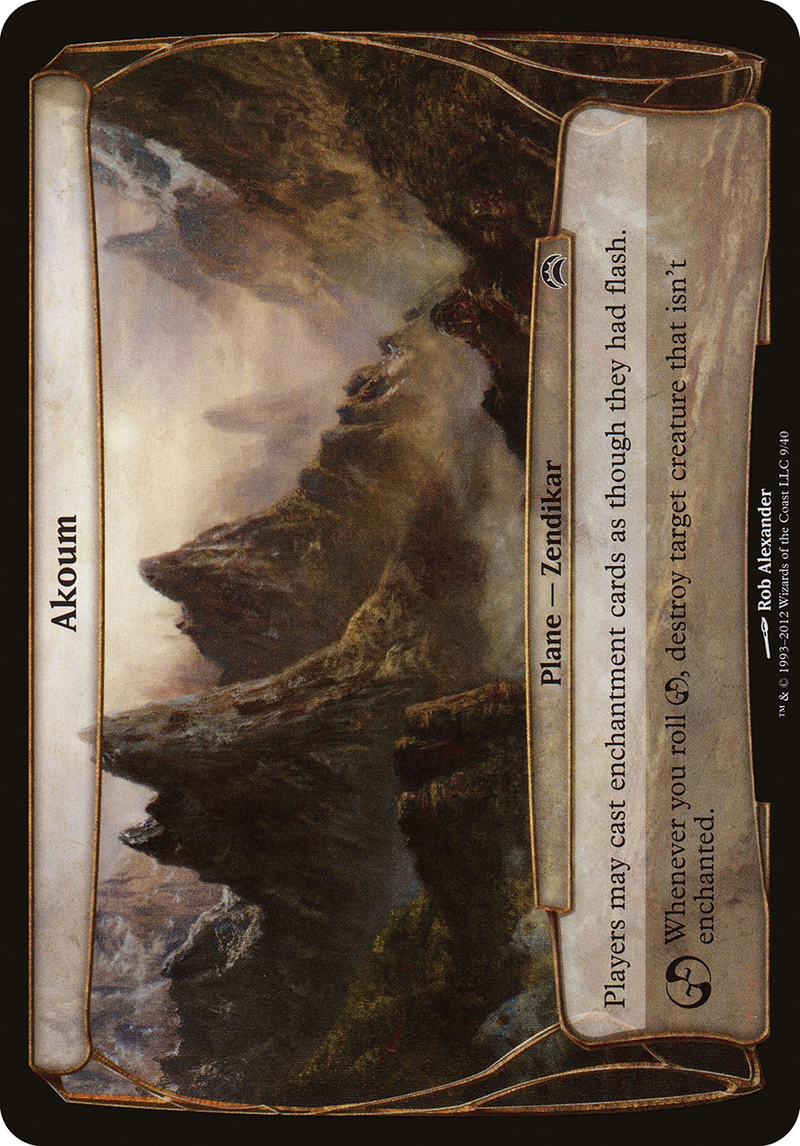 Akoum (Planechase 2012) (OVER-009) [Planechase 2012 Planes] Foil