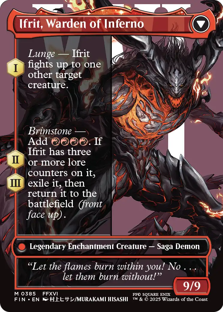 Clive, Ifrit's Dominant (FIN-385) (Borderless) [FINAL FANTASY] Foil