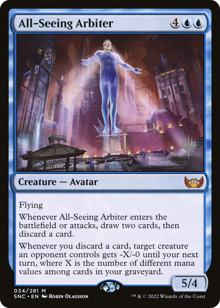 All-Seeing Arbiter (PPSNC-034) [Promo Pack: Streets of New Capenna Promos] Foil
