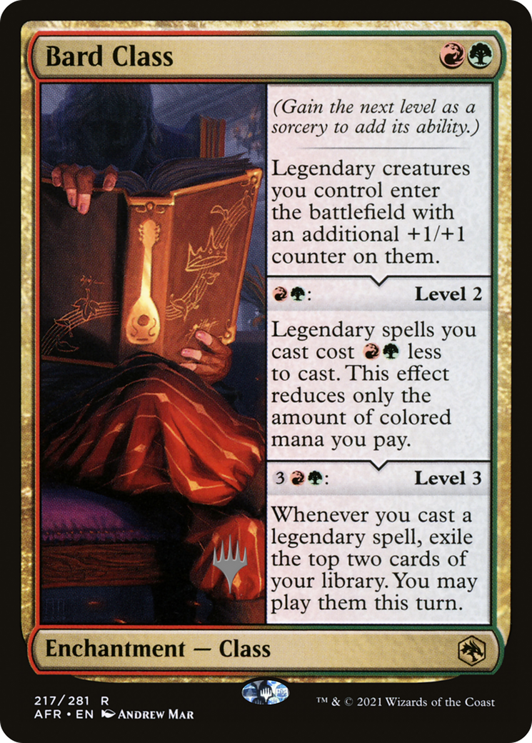 Bard Class (PPAFR-217) [Promo Pack: Adventures in the Forgotten Realms Promos]
