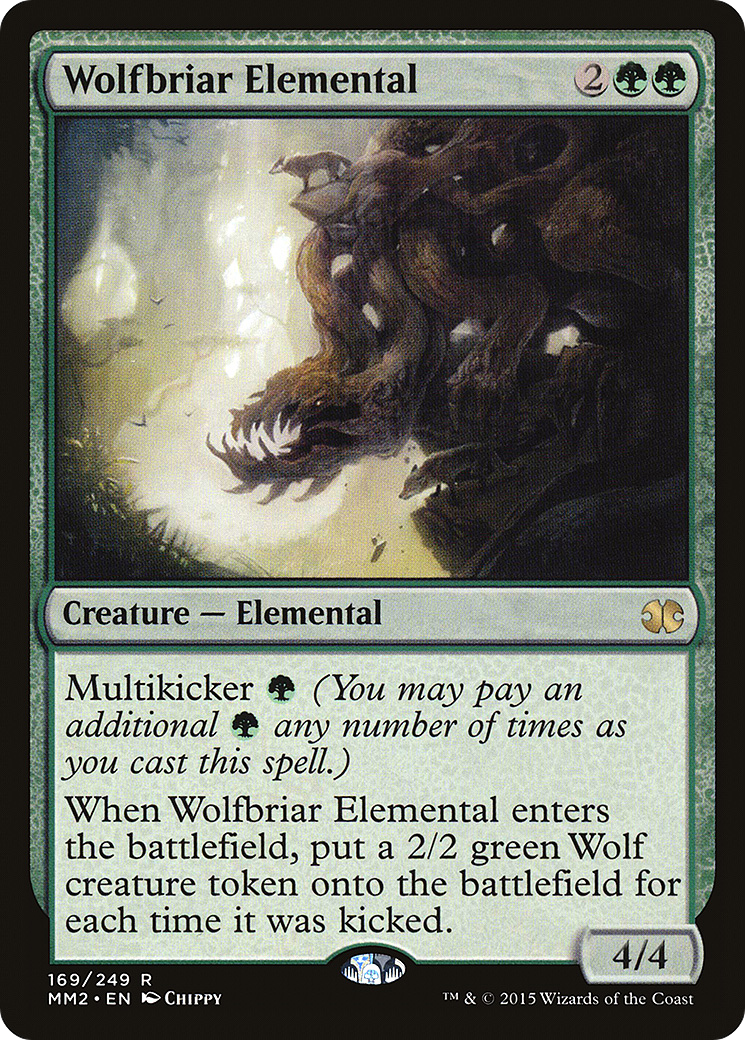 Wolfbriar Elemental (MM2-169) [Modern Masters 2015] Foil