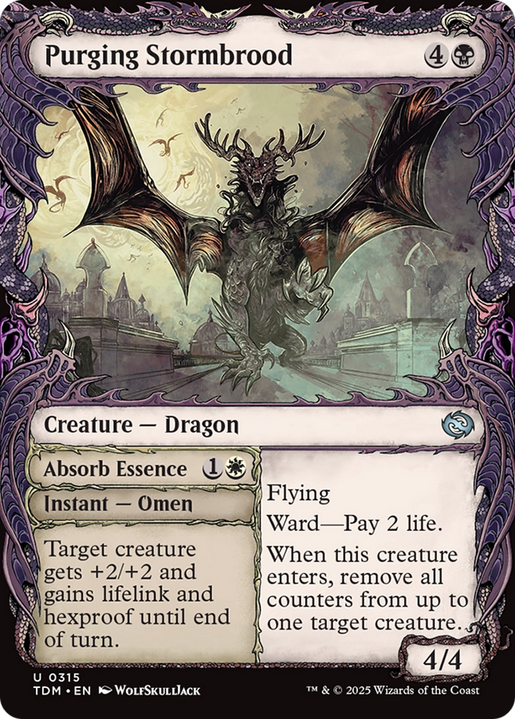 Purging Stormbrood (Showcase) (TDM-315) [Tarkir: Dragonstorm]