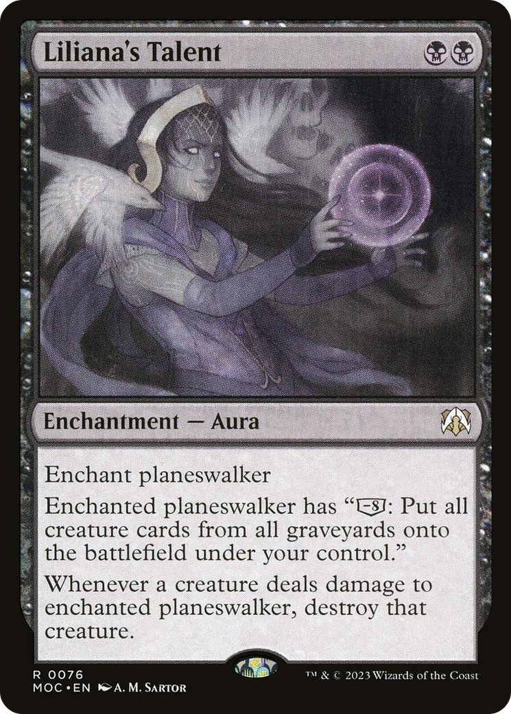 Liliana's Talent (MOC-076) [March of the Machine Commander]