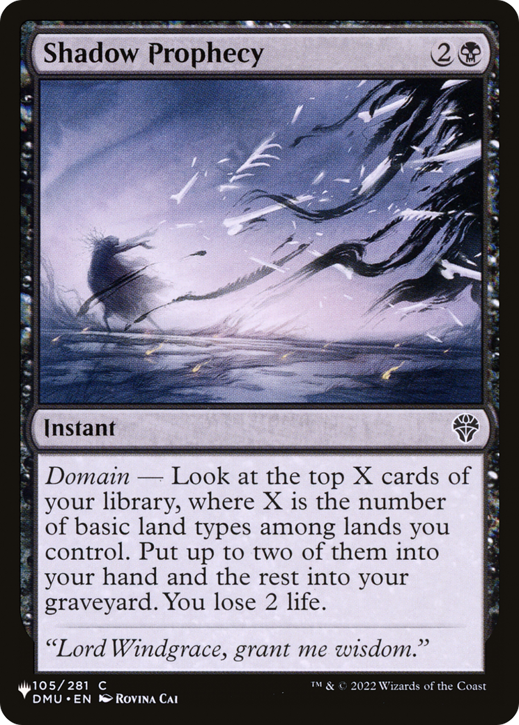 Shadow Prophecy (LIST-105/281) [The List]