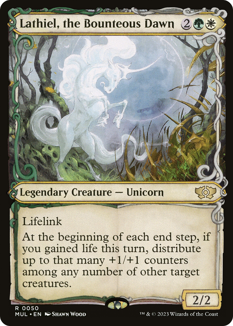 Lathiel, the Bounteous Dawn (MUL-050) (Showcase) [Multiverse Legends] Foil
